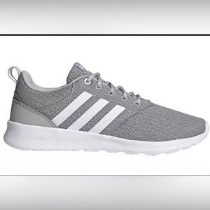 Adidas Women's Cloudfoam QT Racer 2.0 Sneakers Running Shoes Grey/White